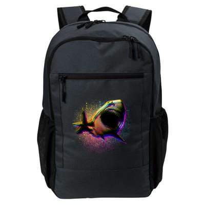 Cool Colorful CMYK Paint Spatter Shark Backpack