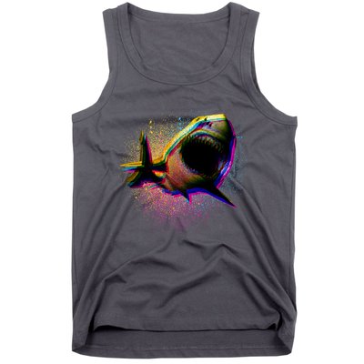 Cool Colorful CMYK Paint Spatter Shark Tank Top