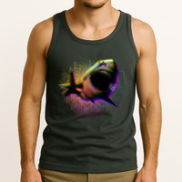 Cool Colorful CMYK Paint Spatter Shark Tank Top