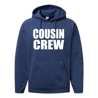 Cousin Crew Cousins Are Siblings Family Reunion Cousin Crew Gift Performance Fleece Hoodie