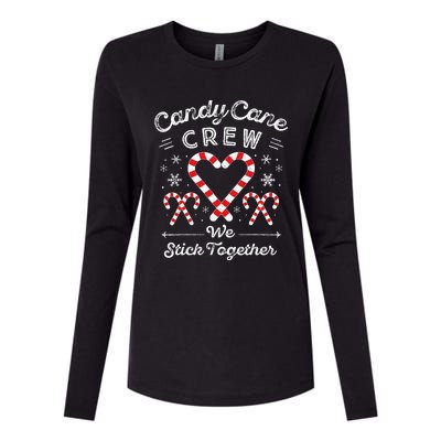 Christmas Candy Cane Heart Holiday Family Matching Pajama Pj Womens Cotton Relaxed Long Sleeve T-Shirt