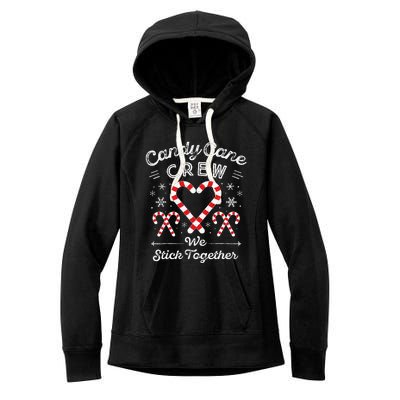 Christmas Candy Cane Heart Holiday Family Matching Pajama Pj Women's Fleece Hoodie