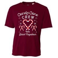 Christmas Candy Cane Heart Holiday Family Matching Pajama Pj Cooling Performance Crew T-Shirt