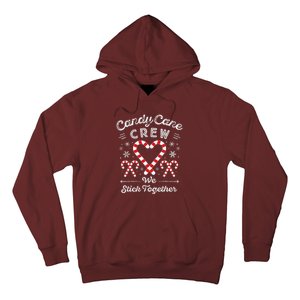 Christmas Candy Cane Heart Holiday Family Matching Pajama Pj Hoodie