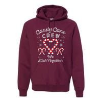 Christmas Candy Cane Heart Holiday Family Matching Pajama Pj Premium Hoodie