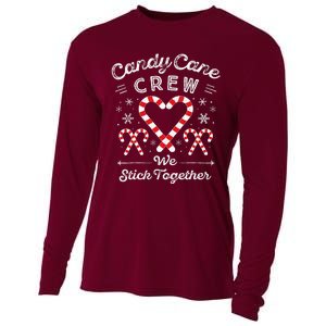 Christmas Candy Cane Heart Holiday Family Matching Pajama Pj Cooling Performance Long Sleeve Crew