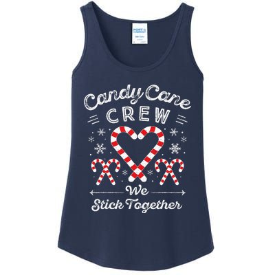 Christmas Candy Cane Heart Holiday Family Matching Pajama Pj Ladies Essential Tank