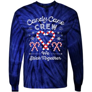 Christmas Candy Cane Heart Holiday Family Matching Pajama Pj Tie-Dye Long Sleeve Shirt