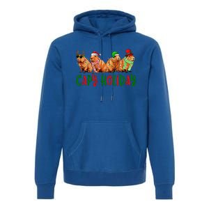 Capybara Christmas Capy Holiday New Years Cute Christmas Premium Hoodie