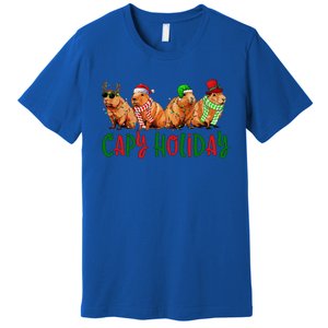 Capybara Christmas Capy Holiday New Years Cute Christmas Premium T-Shirt