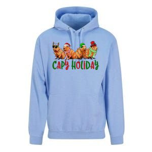 Capybara Christmas Capy Holiday New Years Cute Christmas Unisex Surf Hoodie