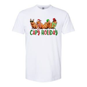 Capybara Christmas Capy Holiday New Years Cute Christmas Softstyle CVC T-Shirt