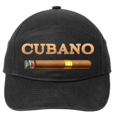 Cuban Cigar Cubano Smoker Cohiba Havana Tobacco 7-Panel Snapback Hat
