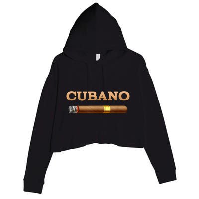 Cuban Cigar Cubano Smoker Cohiba Havana Tobacco Crop Fleece Hoodie