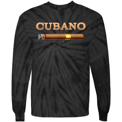 Cuban Cigar Cubano Smoker Cohiba Havana Tobacco Tie-Dye Long Sleeve Shirt