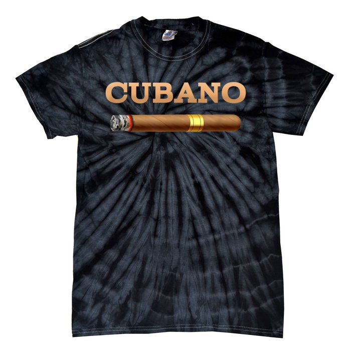 Cuban Cigar Cubano Smoker Cohiba Havana Tobacco Tie-Dye T-Shirt