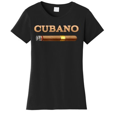 Cuban Cigar Cubano Smoker Cohiba Havana Tobacco Women's T-Shirt