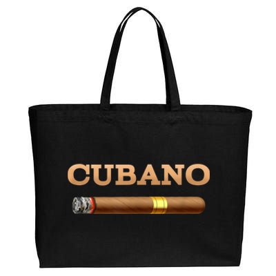 Cuban Cigar Cubano Smoker Cohiba Havana Tobacco Cotton Canvas Jumbo Tote