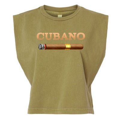 Cuban Cigar Cubano Smoker Cohiba Havana Tobacco Garment-Dyed Women's Muscle Tee