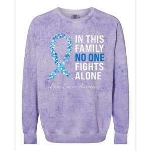 Colorectal Cancer Colon Cancer Blue Ribbon Colorblast Crewneck Sweatshirt