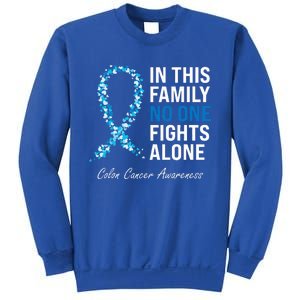 Colorectal Cancer Colon Cancer Blue Ribbon Sweatshirt