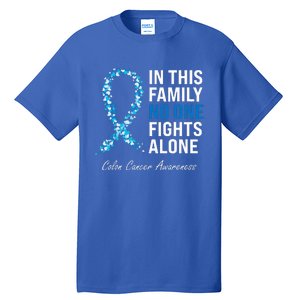 Colorectal Cancer Colon Cancer Blue Ribbon Tall T-Shirt