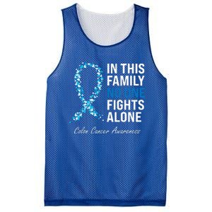 Colorectal Cancer Colon Cancer Blue Ribbon Mesh Reversible Basketball Jersey Tank