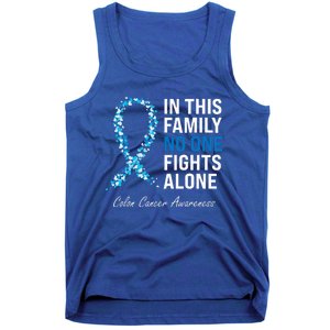 Colorectal Cancer Colon Cancer Blue Ribbon Tank Top