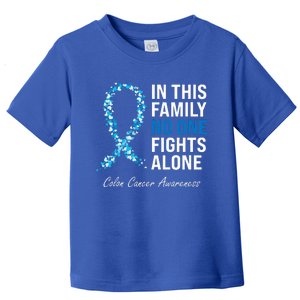 Colorectal Cancer Colon Cancer Blue Ribbon Toddler T-Shirt