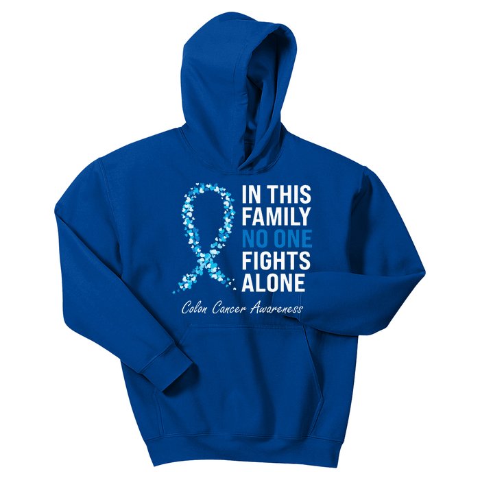 Colorectal Cancer Colon Cancer Blue Ribbon Kids Hoodie