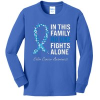 Colorectal Cancer Colon Cancer Blue Ribbon Kids Long Sleeve Shirt