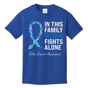 Colorectal Cancer Colon Cancer Blue Ribbon Kids T-Shirt