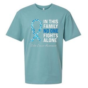 Colorectal Cancer Colon Cancer Blue Ribbon Sueded Cloud Jersey T-Shirt