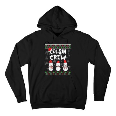 Cousin Crew Christmas Pajamas Snow Merry Xmas Family Boy Hoodie