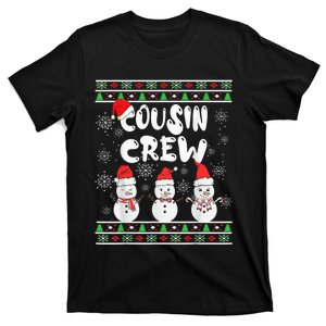 Cousin Crew Christmas Pajamas Snow Merry Xmas Family Boy T-Shirt