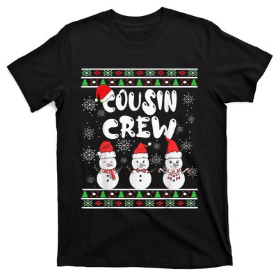 Cousin Crew Christmas Pajamas Snow Merry Xmas Family Boy T-Shirt