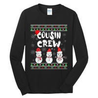 Cousin Crew Christmas Pajamas Snow Merry Xmas Family Boy Tall Long Sleeve T-Shirt