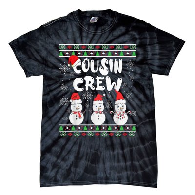 Cousin Crew Christmas Pajamas Snow Merry Xmas Family Boy Tie-Dye T-Shirt