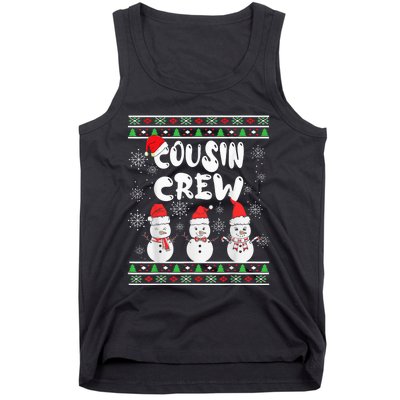 Cousin Crew Christmas Pajamas Snow Merry Xmas Family Boy Tank Top