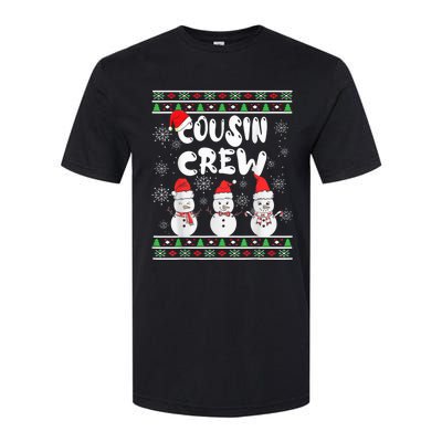 Cousin Crew Christmas Pajamas Snow Merry Xmas Family Boy Softstyle CVC T-Shirt