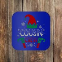 Christmas Cousin Crew Funny Elf Matching Family Xmas Gift Coaster