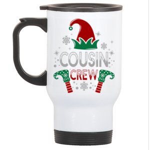 Christmas Cousin Crew Funny Elf Matching Family Xmas Gift Stainless Steel Travel Mug