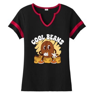 Cool Cartoon Coffee Beans Funny Quotes For Coffee Lovers Cute Gift Ladies Halftime Notch Neck Tee