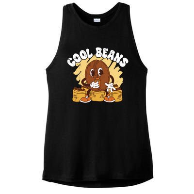 Cool Cartoon Coffee Beans Funny Quotes For Coffee Lovers Cute Gift Ladies PosiCharge Tri-Blend Wicking Tank