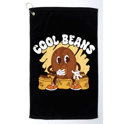 Cool Cartoon Coffee Beans Funny Quotes For Coffee Lovers Cute Gift Platinum Collection Golf Towel