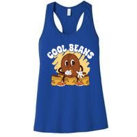 Cool Cartoon Coffee Beans Funny Quotes For Coffee Lovers Cute Gift Women's Racerback Tank