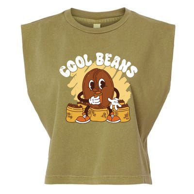 Cool Cartoon Coffee Beans Funny Quotes For Coffee Lovers Cute Gift Garment-Dyed Women's Muscle Tee