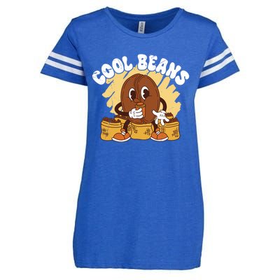 Cool Cartoon Coffee Beans Funny Quotes For Coffee Lovers Cute Gift Enza Ladies Jersey Football T-Shirt