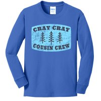 Cray Cray Cousin Crew Matching Cousins Gift Kids Long Sleeve Shirt