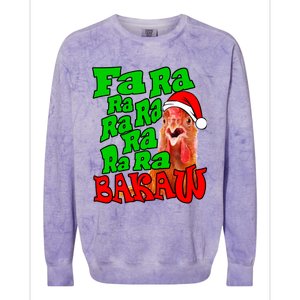 Christmas Chicken Caroling Fa Ra Ra Ugly Christmas Sweater Gift Colorblast Crewneck Sweatshirt